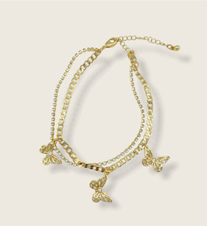 Fly 2.0 Anklet- Gold