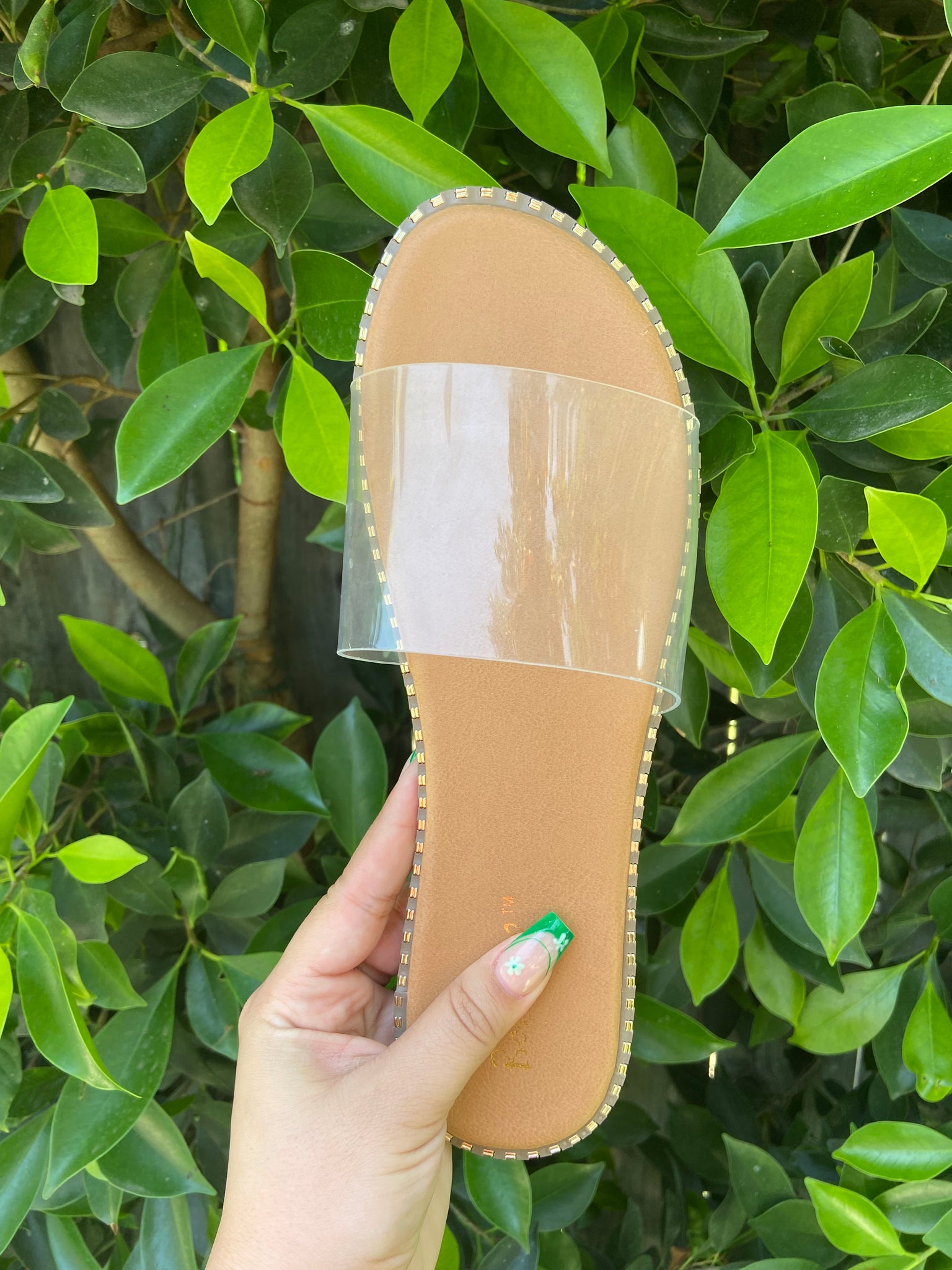Go To - Clear Sandals (Size 10)