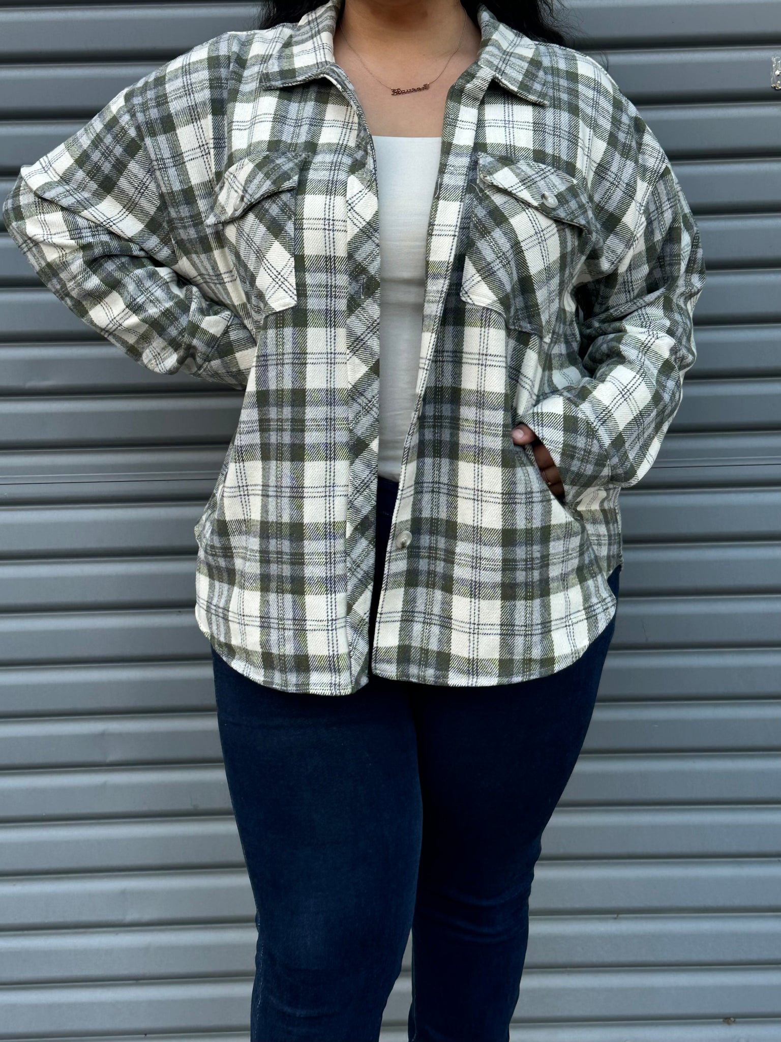 All About Me- shacket (plus size)